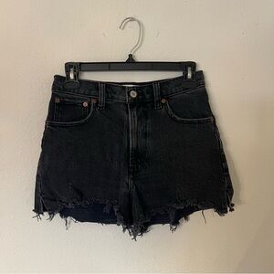 Black Denim Abercrombie Shorts